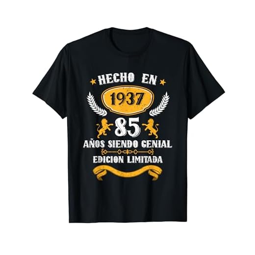 85 Años Cumpleaños Regalo Para Hombre Mujer Hecho En 1937 Camiseta