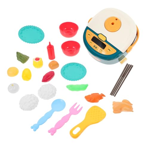 Kit cuisine enfant avec effet spray simulé et cuiseur à riz imitation vert interactif
