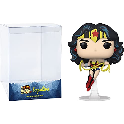 Wonde R Woman (Target Exc): P O P ! Heroes Vinyl Figurine Bundle With 1 Compatible 'Toysdiva' Graphic Protector (467-66621 - B)
