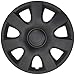 Wheel Guards – (4 Pack) Hubcaps Car Accessories Wheel Covers Snap Clip-On Auto Tire Rim Replacement for 15 inch Wheels 15” Hub Caps (Classic Matte Black)