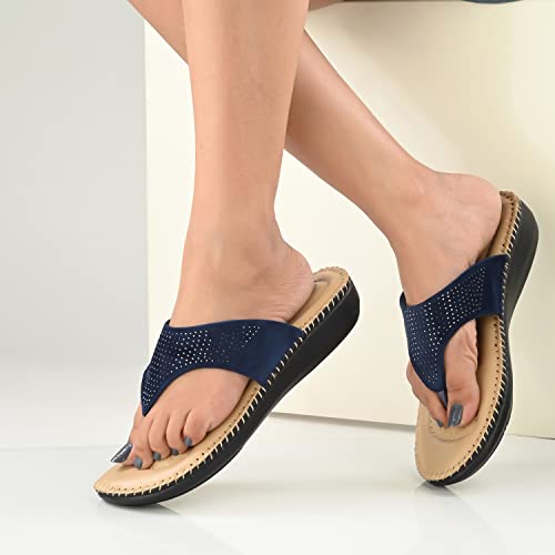 Image of Centrino Women Thong Sandals & Comfortable Ortho Care Sandal For Ladies | Fashion Wear Sandal & Chappal | Soft Cushioned for More comfort (2855)