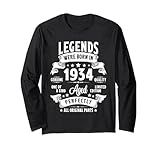 vintage 1934 91 year old gifts for men women 91st birthday maglia a manica