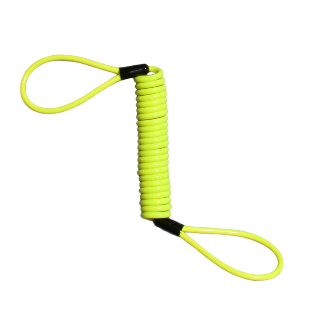 Alarma Con Cable Para Bloqueo De Disco - Resorte, 150 Cm, Amarillo ¡Para Moto Y Bici Eléctrica!