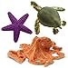 Safari Ltd. Good Luck Minis Coral Reef Fun Pack – 8 Mini Figurines: Pufferfish, Clownfish, Starfish, Sea Turtle, Seahorse, Octopus, Blue Tang, Moray Eel – Educational Toy Boys, Girls & Kids Ages 5+
