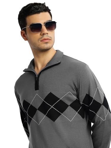 Pull homme manches longues Thomas Scott en tricot 100 % acrylique confortable