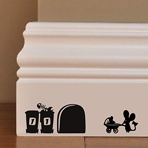 Staircase Decal Stair Mural Decals Diy Tile Decal Waterproof Home Decoration Family Stair Decal Wall Decoration Sticker Creative Building Stairs Sticker Decal (Cartoon Mouse) #TOP2