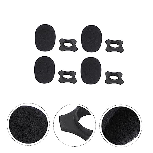 UKCOCO 4 Conjuntos Tampa Anti-queda Para Microfone Acessórios Para Manga Microfone Anti-rolamento Es