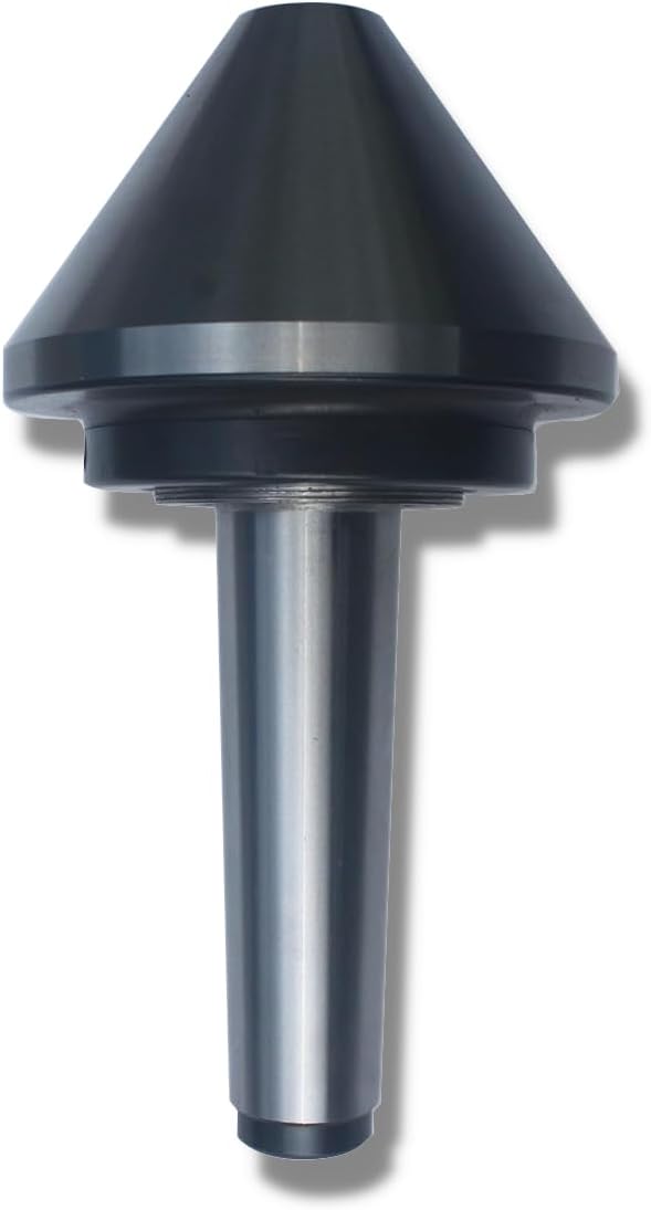 Morse Taper 3 MT3X3"" Bull nose center for lathe, black dye