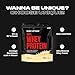 Body Attack 100% Whey Protein Natural - 900 g - Made in Germany - Extra cremiges Eiweißpulver mit Hydrolysat & BCAA´s, unterstützt Muskelaufbau und Diäten - Für Sportler & Athleten