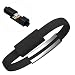 RELPER 20CM Bracelet Style Cord TPE Flat 8 Pin USB Data Charger Lightning Cable for iPhone 6 iPhone 5 iPhone5S iPhone5c iPad Nano (black)
