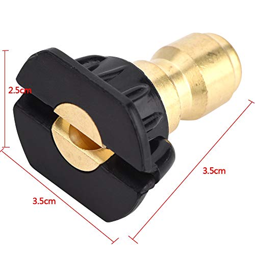 5Pcs Pressure Washer Nozzle Tips, Brass/Stainless Steel Multiple Degrees,Quick-connect to 4000 PSI High Pressure Washer Parts, 1/4” - Image 3
