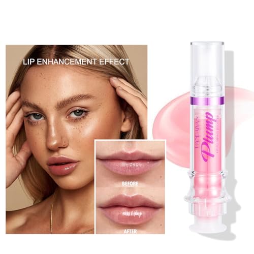 Baorder 2PCS Plumping Lip Oil With Chili Extract-Fuller Lips Instantly!Clear Pink Plumper Pout Lips Lip Gloss,Hydrating Nourishing Tinted Lip Balm Liquid Lipstick for Moisturizing Lips - Image 2