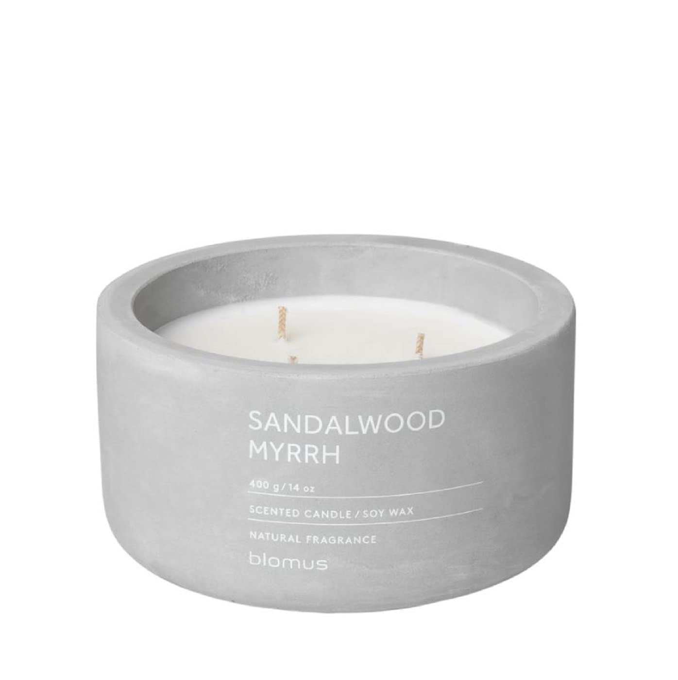 Bougie parfumée blomus XL pour éliminer odeurs maison durable
