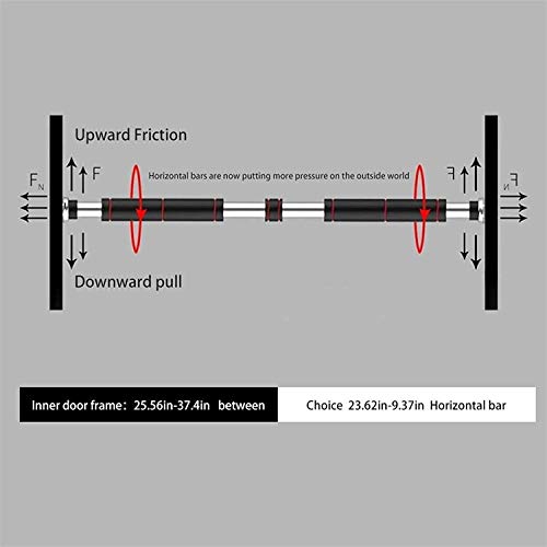 Barre pull up télescopique en acier avec fixation sans perçage pour sit up