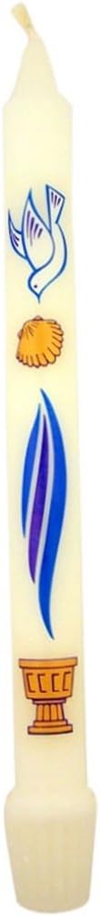 Cathedral Brand First Light Baptismal Candle, 3/4 Inch x 9 1/4 Inch