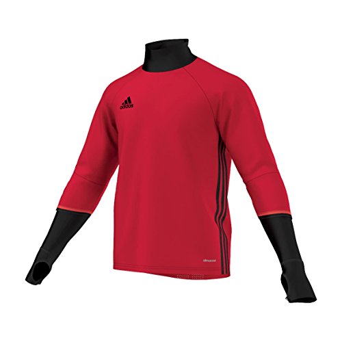 adidas Herren Sweatshirt Condivo 16 Training Trainingsoberteil, Scarlet/Black, L