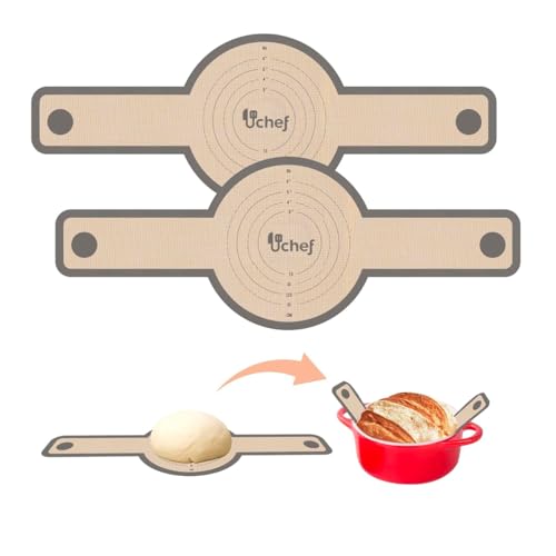 La Mejor Selección de Tapetes para hornear , listamos los 10 mejores. 41 U Chef Set de 2 Tapetes de Silicona para Hornear, Antiadherentes y Fáciles de Limpiar, Alfombrilla con Asas Largas, Fácil de Transferir Masa de 22x8'