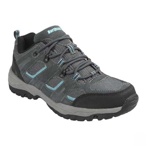 Northside Women's Monroe Low Hiking Shoe, Dark Gray/Dark Turquoise, 8 by Northside - Image 3