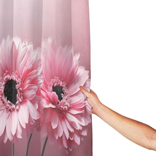 Rideau de douche fini les éclaboussures lot de 2 épais rose