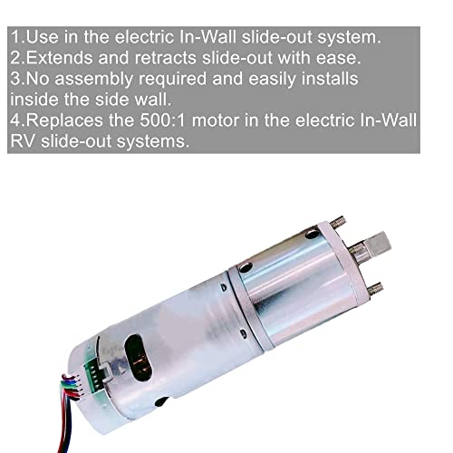 Image of 287298 Electric Motor in-Wall rv Slide Out Motor,500:1 High Torque Gear Ratio, 12V DC Car Power Motor,Compatible with lippert Schwintek