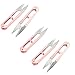 Aexit 5 Pcs Hand Tools Metal Grip Fishing Line Cross Stitch Craft Yarn Scissors Thread Scissors & Shears Cutter Pink