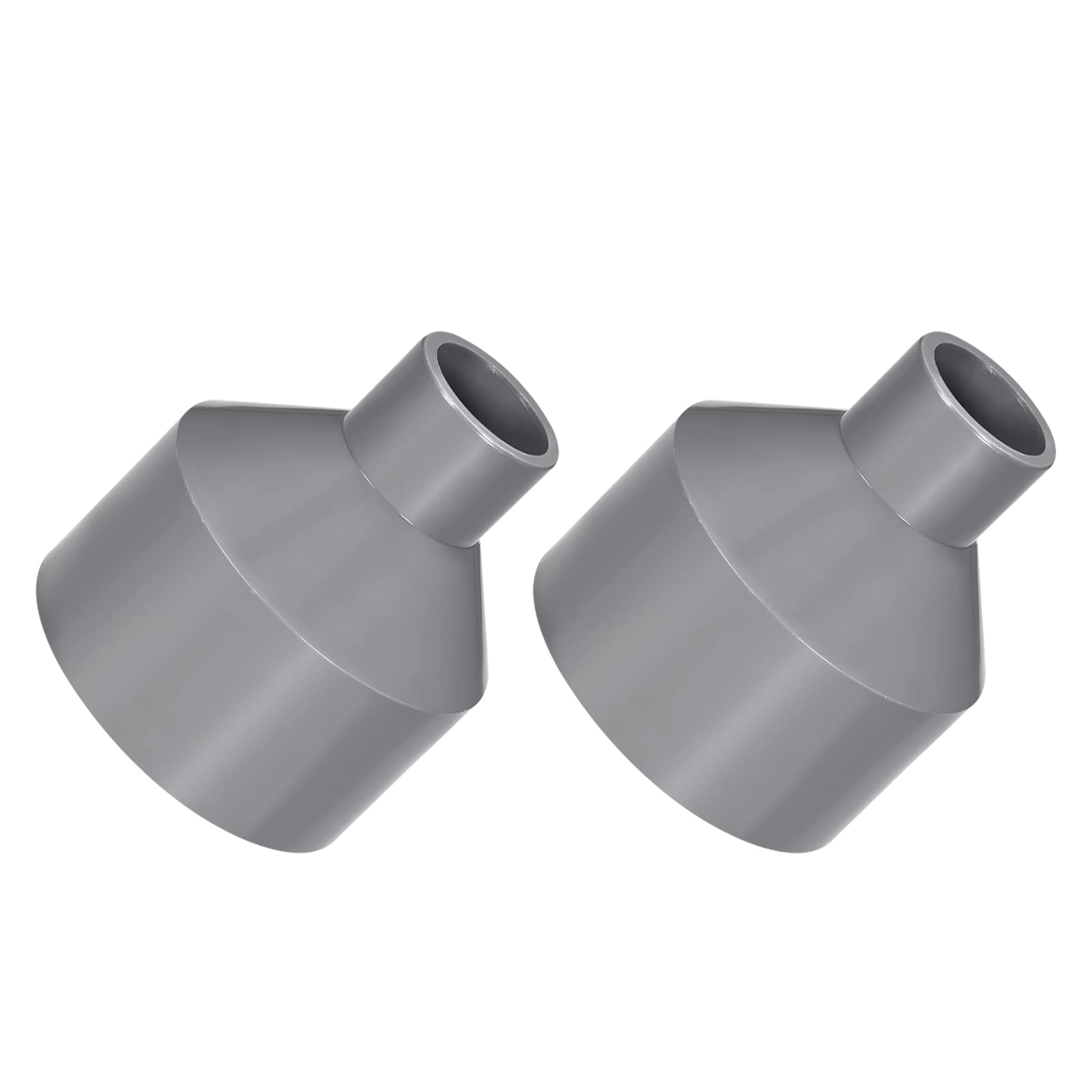 Réducteur de conduit PVC pour étagères de jardin et serre, manchon gris 5,3 à 2,5 cm