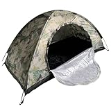 1 Person Tent Waterproof Windproof UV-Resistant One Man Tent with Mesh Ventilated Bug-Proof Backpacking Foldable Portabl