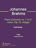 op156-ac  Piano Concerto no. 1 in D minor, Op.15, Adagio (English Edition)