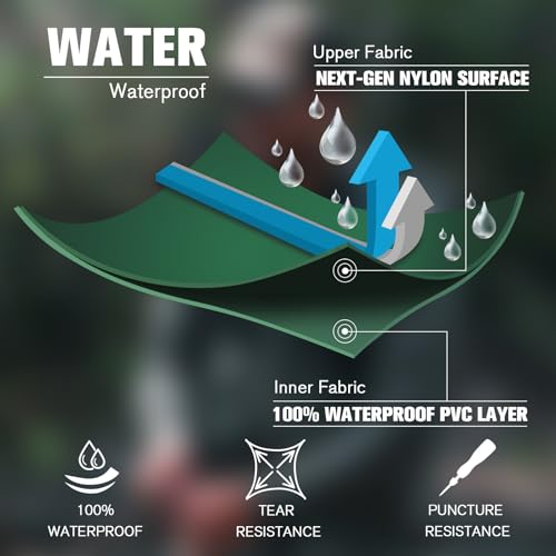 Image of Trudave Chest Waders for Men with Boots, 2-Ply Nylon /PVC Waterproof Fishing & Hunting Waders for Men and Women