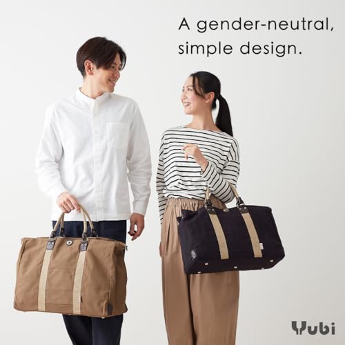 Yubi HANPU KOUBOU Duffel Bag for Travel Travel Bag for Men Women Canvas Duffel Bag Weekend Gym Bag Medium Size 3X84 (Black)4