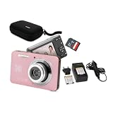 Kodak PixPro Friendly Zoom FZ55 16MP Digital Camera Bundle (Pastel Pink)