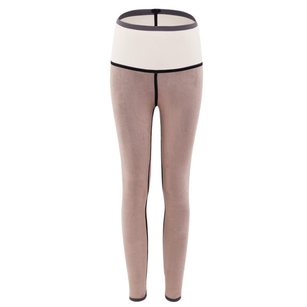 Mujer Leggings Forro Polar Polainas Cintura Alta Suave Elástico Invierno cálido Pantalones de Control Barriga Mallas Fitness Deportivas S-XL