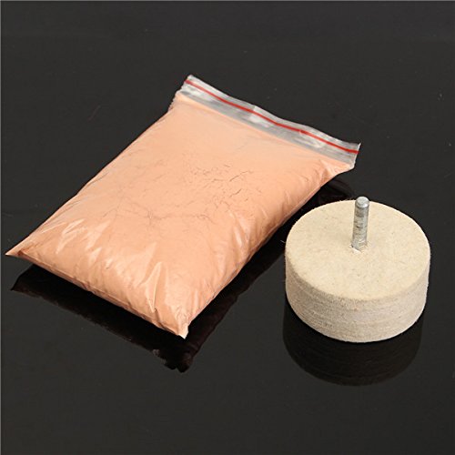 Ceroxid-Polierpulver 8Oz 230G mit 2 Zoll-Filz-Polierscheibe
