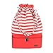 Produktbild Teamoy Stricken Schultertasche für Garn, unvollendete Projekt und Stricken Zubehör, perfekte Größe für stricken unterwegs, Red Stripes