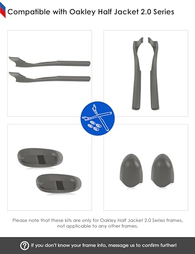 Image of BLAZERBUCK Replacement Sock Kits Earsocks & Nosepieces for Oakley Half Jacket 2.0 XL Sunglass