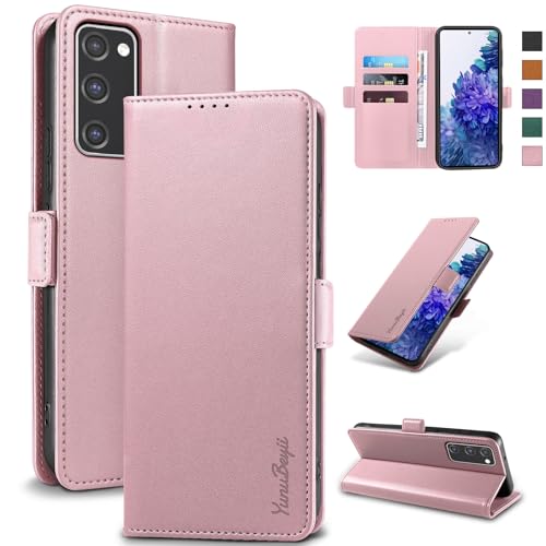Yunubeyii Wallet Flip Case for Samsung Galaxy S20 FE 5G,Pink