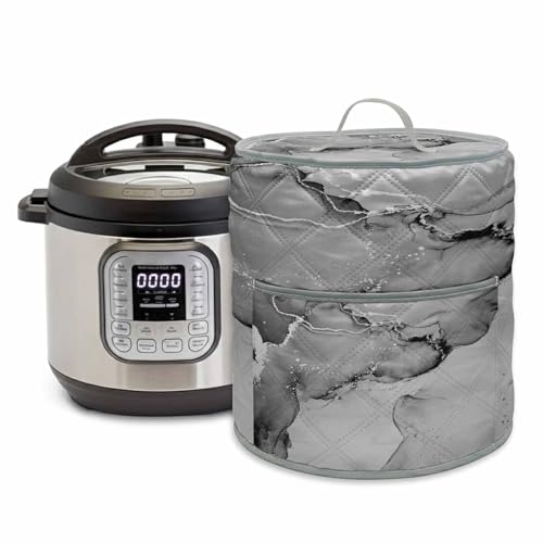 Marble Grey Rice Cooker Dust Cover for 3 Quart Instant