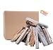10 Kg Astillas Encendido Ecológica, Madera Seca Natural para Barbacoa, Leña para Chimenea, Leña para Barbacoa, Madera Chimenea, Chimenea Encendido Barbacoa, Encendedor barbacoas de Carbon, 26cm