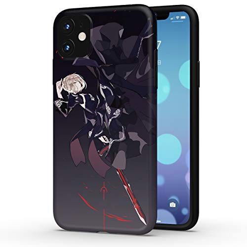 THE DREAMY LIFT iphone 11 ケース カバー アニメ 漫画 20個模様 二頭身 FGO Fate/Grand Order fate stay night 綺麗 萌え ゲーム グッズ スマホ アイフォンケース シェル ストラップ おしゃれ IMD TPU かわいい フィギュア ソフト 耐衝撃 レンズ保護 脱着簡単 指紋防止 スリム 軽量 傷防止 (iphone 11, セイバーオルタ 2)