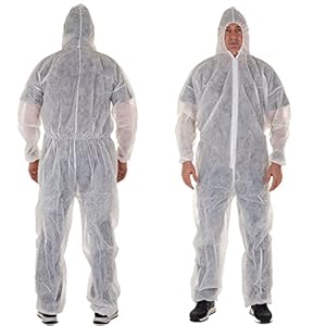 Xara Einweg-Schutzanzug mit Kapuze L 5 Stück