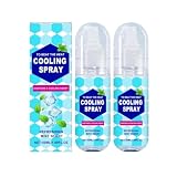 Kühlspray Sommer Für Heißes Wetter, 2 Stück Kühlendes Spray Für Körper Und Gesicht, Kältespray Effekt für Feuchtigkeitsspendend, Natürliche Pflege für Frische und Vitalität im Alltag
