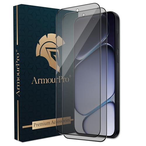 Image of ArmourPro Anti-Glare Matte Tempered Glass for OnePlus Nord CE 6, Pack of 2, Anti-Fingerprint Screen Protector, 9H Scratch Resistant, Smooth Touch, Full Edge to Edge Coverage