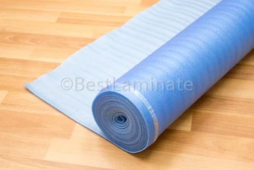 image for Be$t Laminate 3in1 Vapor Barrier Flooring Underlayment w/Overlap and p