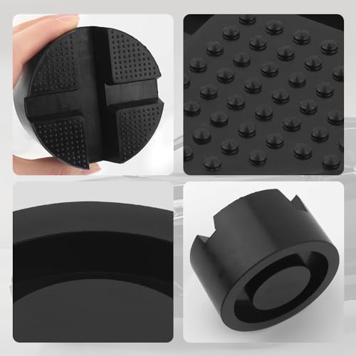 Image of Car Pinch Weld Jack Pad,Cross Slotted Rubber Floor Jack Extension Provides Cushioning and Non-Slipping,Universal 3 Ton Jack Pads for Floor Jack Car Accessories for Jack Stand