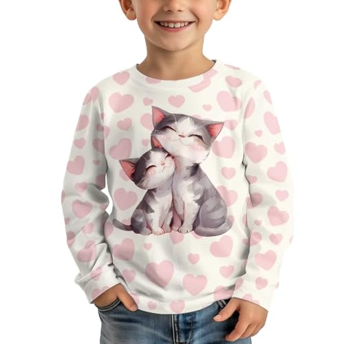 Image of Girls Basic Tee Shirts Outdoor Long Sleeve Shirt Winter Clothes Size 3-16 Top Fall Clothes Gift for Holiday