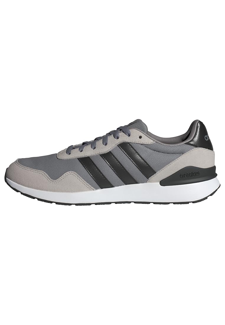adidas Herren Run 60S 4.0 Shoes, Grey Three/Core Black/Grey Two, 39 1/3 EU