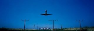 Posterazzi Airplane landing Philadelphia International Airport PA USA Poster Print, (36 x 12)