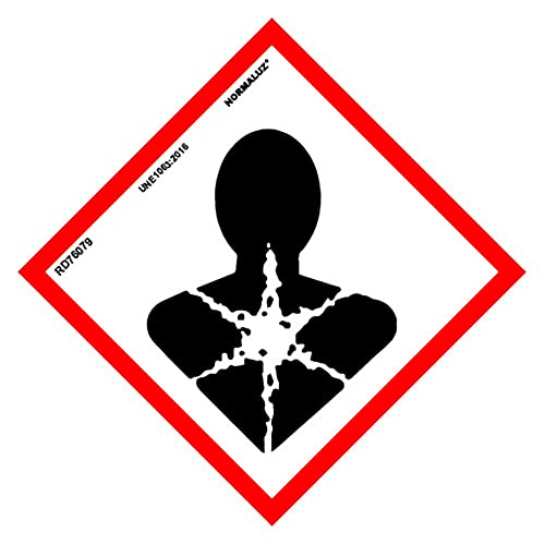 Normaluz Rd47079 - Señal Química Producto Químico Peligroso De Aspirar Pvc 0,7Mm 30X30 Cm Con Cte, Ripci