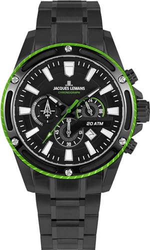 Jacques Lemans Liverpool 1-2141H Chronographe homme de luxe et précision acier