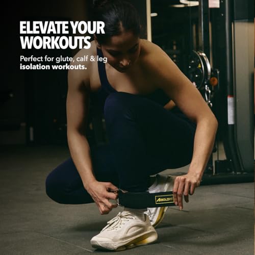 Image of Boldfit Ankle Straps For Gym With Metal D-rings Premium Unisex Ankle Strap For Cable Machine Exercise Padded Ankles Bands For Leg Extensions, Ankles Gym Accessories For Men Workout 1 Pair Pro Strap